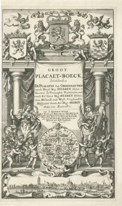 Titelpagina voor: Groot Placaet-Boeck, 1658