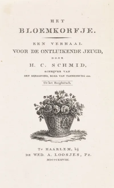 Titelpagina voor: H.C. von Schmid, Het Bloemkorfje, 1828