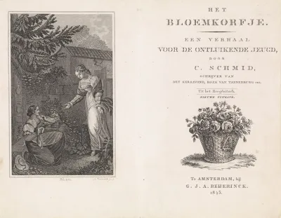 Titelpagina voor: H.C. von Schmid, Het Bloemkorfje, 1843
