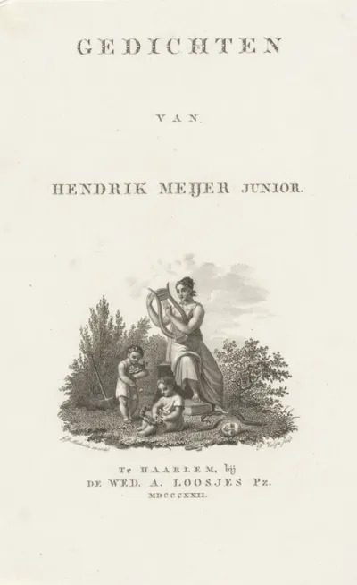 Titelpagina voor: H. Meijer Jr., Gedichten, 1822