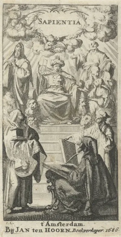 Titelpagina voor: H. Ram, Wĳsheyds lessen, ofte Salomons by-een-gebrachte grond-regelen, 1686