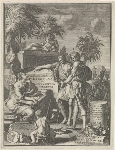 Titelpagina voor Hadrianus Relandus, Palaestina ex monumentis veteribus illustrata, 1714