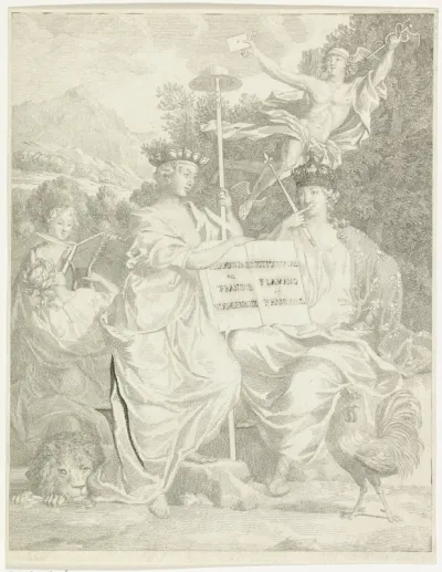Titelpagina voor: Halma, François. Het groot Fransch en Nederduitsch woordenboek (...)1761