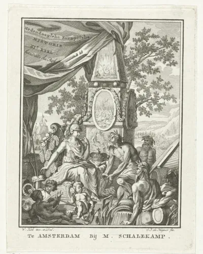 Titelpagina voor: Hedendaagsche historie (...), 1787