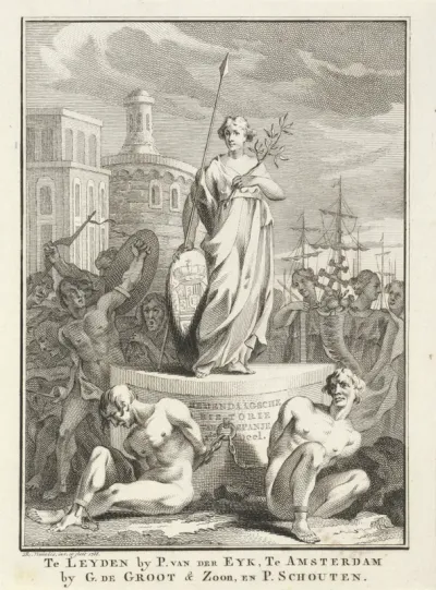 Titelpagina voor: 'Hedendaagsche Historie der Spanjaarden, deel 2', 1765