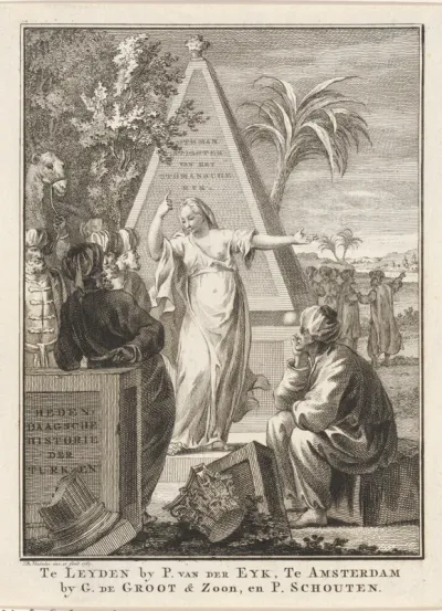 Titelpagina voor: 'Hedendaagsche Historie der Turken, deel 4', 1766