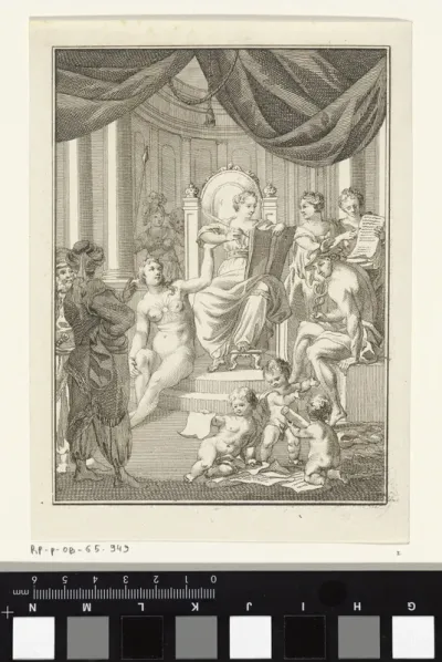 Titelpagina voor: 'Hedendaagsche Historie van Jenghiz Khan's opvolgers in Tartarĳe, deel 5', 1767