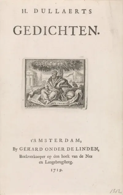 Titelpagina voor Heĳmen Dullaert, Gedichten, 1719