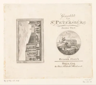 Titelpagina voor: Heinrich Storch, Gemählde von St. Petersburg, 1794