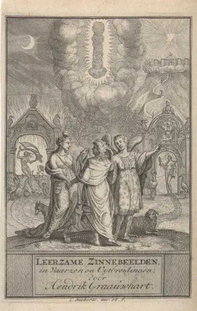 Titelpagina voor: Hendrik Graauwhart, Leerzame zinnebeelden, 1704