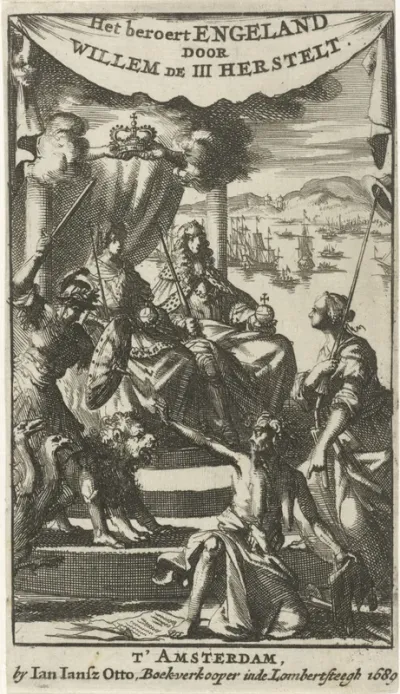 Titelpagina voor: Het beroerde Engeland, 1689