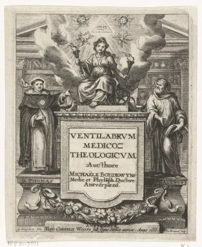 Titelpagina voor het boek Ventilabrum Medico Theologicum