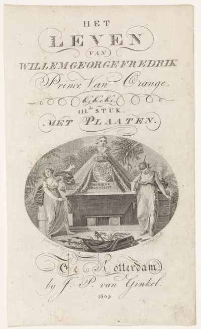 Titelpagina voor: Het Leven van Willem George Fredrik (...), 1803