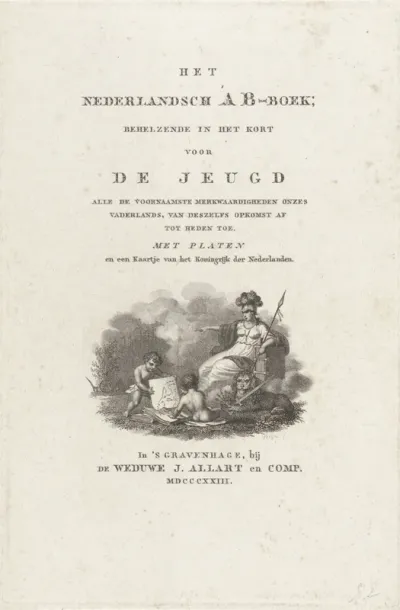Titelpagina voor: Het Nederlandsch AB-Boek, 1823