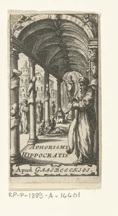 Titelpagina voor Hippocrates, Aphorismi, Leiden, 1666