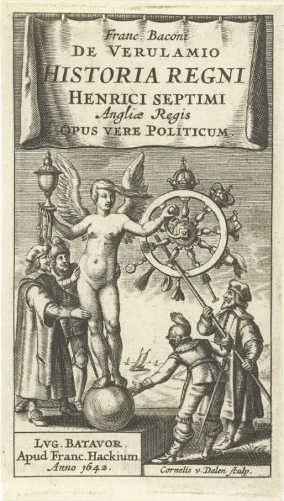 Titelpagina voor: Historia regni Henrici Septimi Angliæ regis, Leiden 1642
