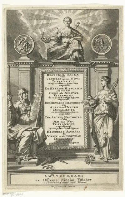 Titelpagina voor: Historiae Sacrae tam veteris quam Novi Testamenti, Amsterdam