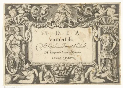 Titelpagina voor 'Idea universale della Cancellaresche corsive et bastarde'
