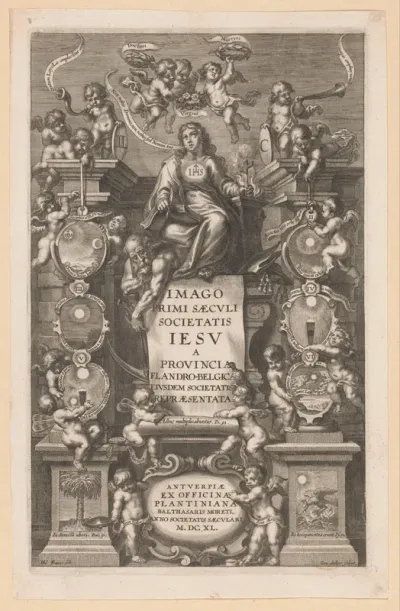 Titelpagina voor: Imago Primi Saeculi Societas Iesu a provincia Flandro-Belgica  eiusdem Societatis repraesentata, Antwerpen, 1640