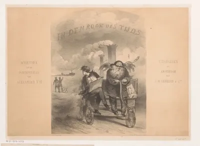 Titelpagina voor: In den rook des tijds