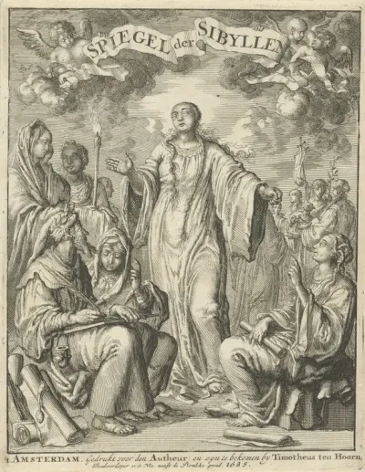 Titelpagina voor: J. Aysma, Spiegel der Sibyllen, 1685