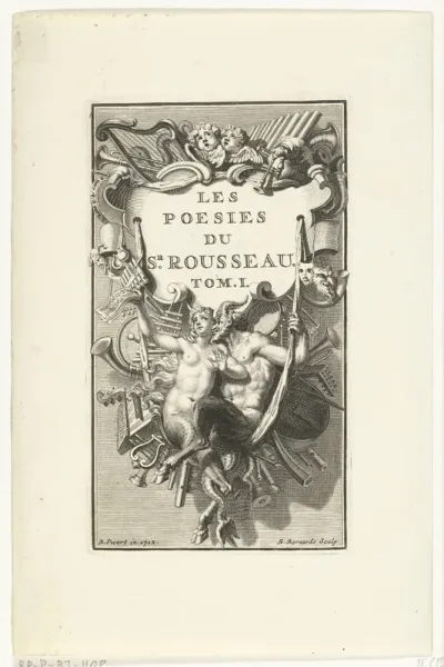 Titelpagina voor: J.-B. Rousseau, Les œuvres choisies, deel 1