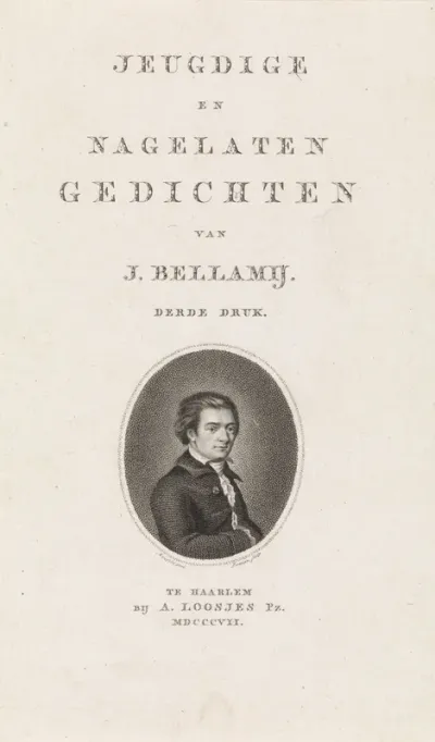 Titelpagina voor: J. Bellamy, Jeugdige en nagelaten gedichten, 1807