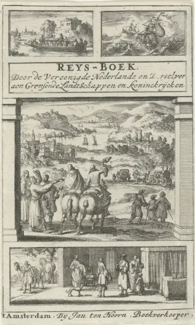 Titelpagina voor: J.C. ten Hoorn, Reis-boek door de Vereenigde Nederlandsche Provincien, 1689
