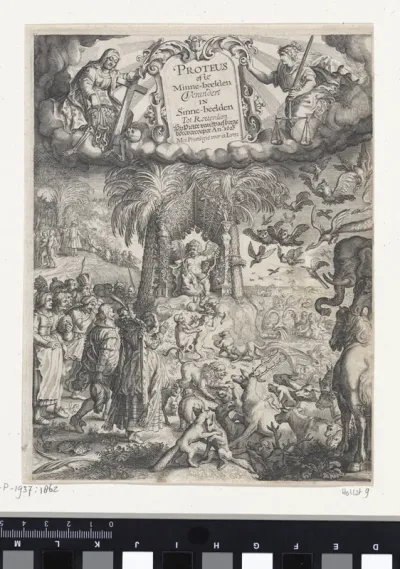 Titelpagina voor: J. Cats, Proteus, 1627