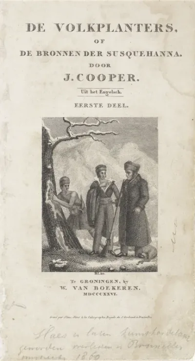 Titelpagina voor: J. Cooper, De volkplanters, 1826