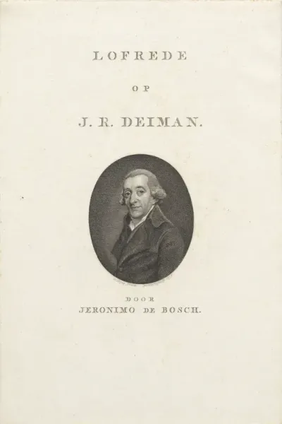 Titelpagina voor: J. de Bosch, Lofrede op J.R. Deiman, 1808