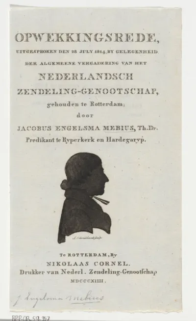 Titelpagina voor: J.E. Mebius, Opwekkingsrede (...), 1814