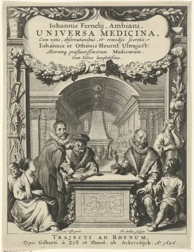 Titelpagina voor: J. Fernelius, Universa Medicina, 1656