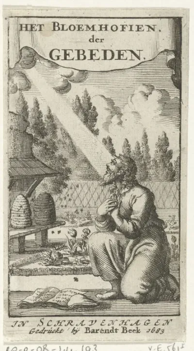 Titelpagina voor: J. Feylingius, Het bloem-hofje der gedighten, 1683