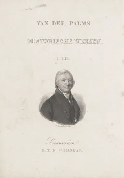 Titelpagina voor: J.H. van der Palm, Redevoeringen, verhandelingen en losse geschriften, 1854-1855