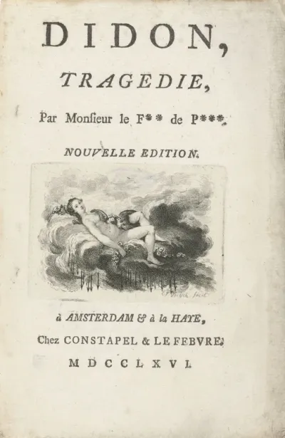 Titelpagina voor: J.J. Le Franc de Pompignan, Didon Tragedie, 1766