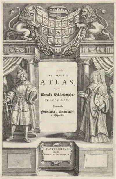 Titelpagina voor: J. Jansson Nieuwen Atlas ofte Weerelts-Beschrijvinghe, 1658