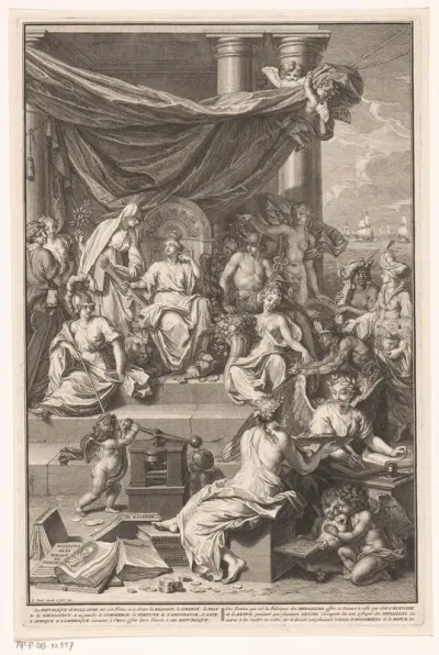 Titelpagina voor: J. Le Clerc, Histoire des Provinces-Unies des Pays-Bas, 1723