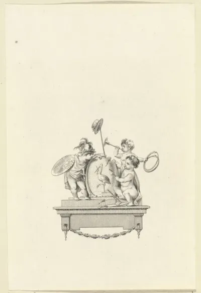 Titelpagina voor: J. le Francq van Berkhey, 'Het verneedert en verheerlykt 'sGraavenhaage, eeuwzang', 1776