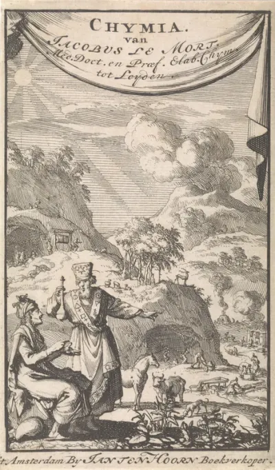 Titelpagina voor: J. Le Mort, Chymia medico-physica. Dat is, Genees- en natuur-kundige schei-konst, 1696