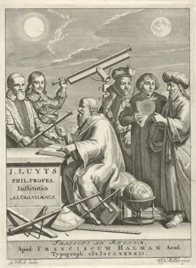 Titelpagina voor: J. Luyts, Astronomica institutio, 1692