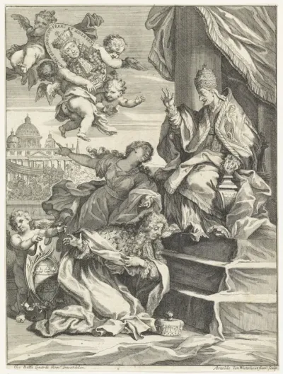 Titelpagina voor: J.M. Wright, Ragguaglio della solenne comparsa, 1687