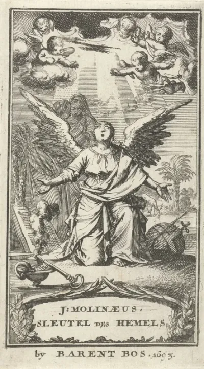 Titelpagina voor: J. Molinaeus, Sleutel des hemels ofte Christelyk gebede-boek, 1693