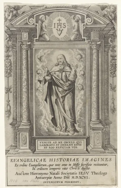 Titelpagina voor: J. Nadal, Evangelicae Historiae Imagines, 1596