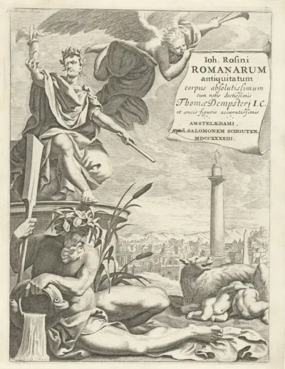 Titelpagina voor: J. Rosinus, Romanarum Antiquitatum, 1743