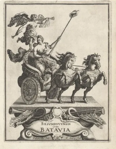 Titelpagina voor: J. van Someren, Herstelde oudtheyt, ofte Beschrĳvinge van Batavia, 1657