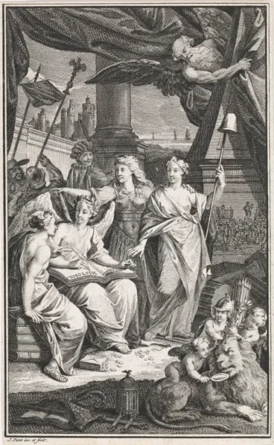 Titelpagina voor: J. Wagenaar, Vaderlandsche historie, 1749