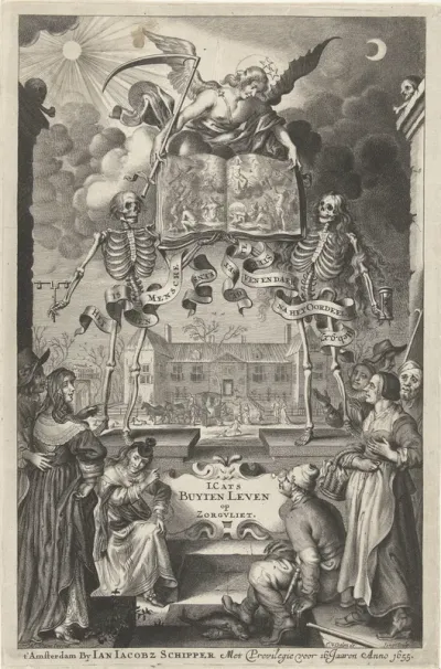 Titelpagina voor: Jacob Cats, Buyten Leven op Zorgvliet, Amsterdam 1659