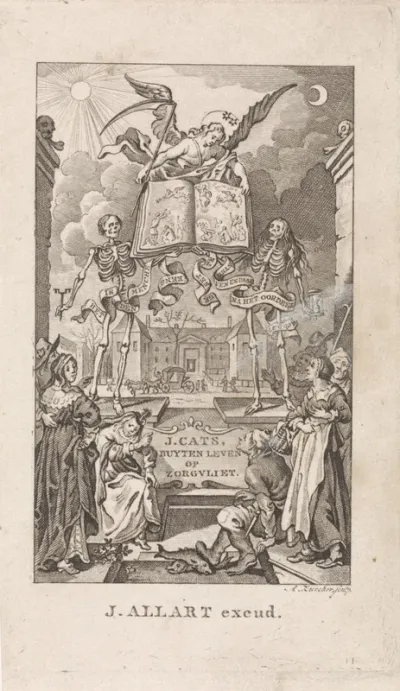 Titelpagina voor: Jacob Cats, Buytenleven op Zorgvliet, in: Alle de werken, 1790