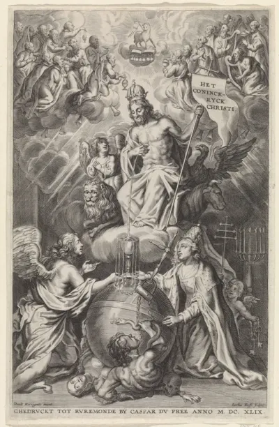 Titelpagina voor: Jacobus à Castro, Regnum Christi, dat is Het ryck Christi (...), 1649